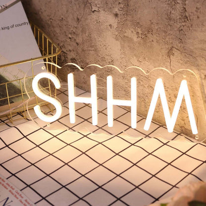 Shhm Yellow Led Neon Sign - Shineneon