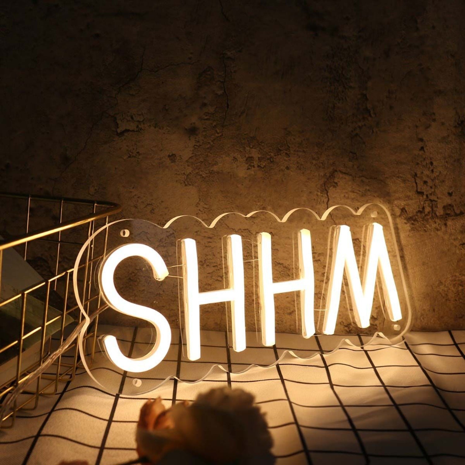 Shhm Yellow Led Neon Sign - Shineneon