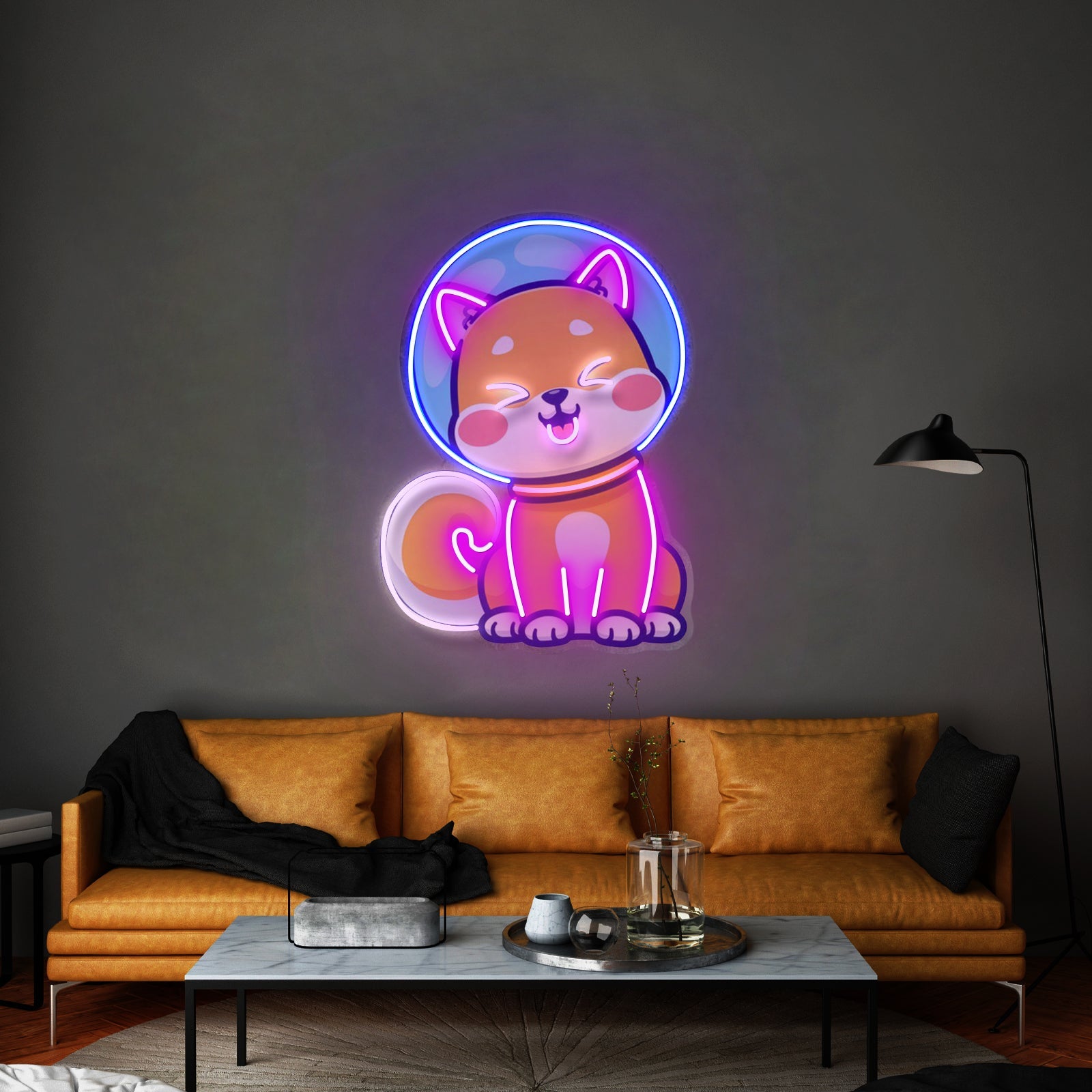 Shiba Asstonaut Led Neon Sign Light Custom Led Signs - Shineneon