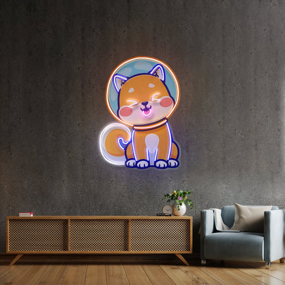 Shiba Asstonaut Led Neon Sign Light Custom Led Signs - Shineneon