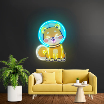 Shiba Asstonaut Led Neon Sign Light Custom Led Signs - Shineneon