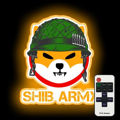 Shiba Inu Token To The Moon Shibarmy Neon Sign - Shineneon