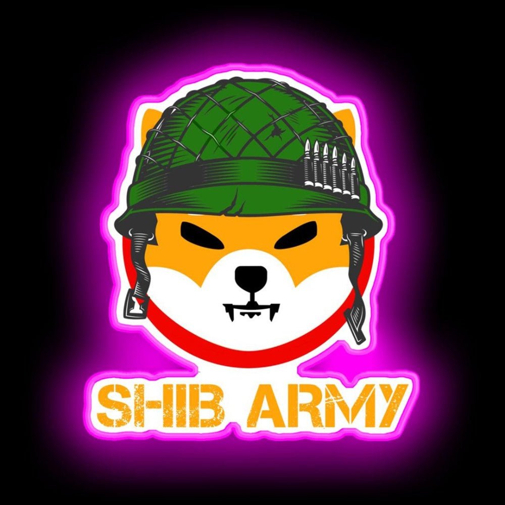 Shiba Inu Token To The Moon Shibarmy Neon Sign - Shineneon