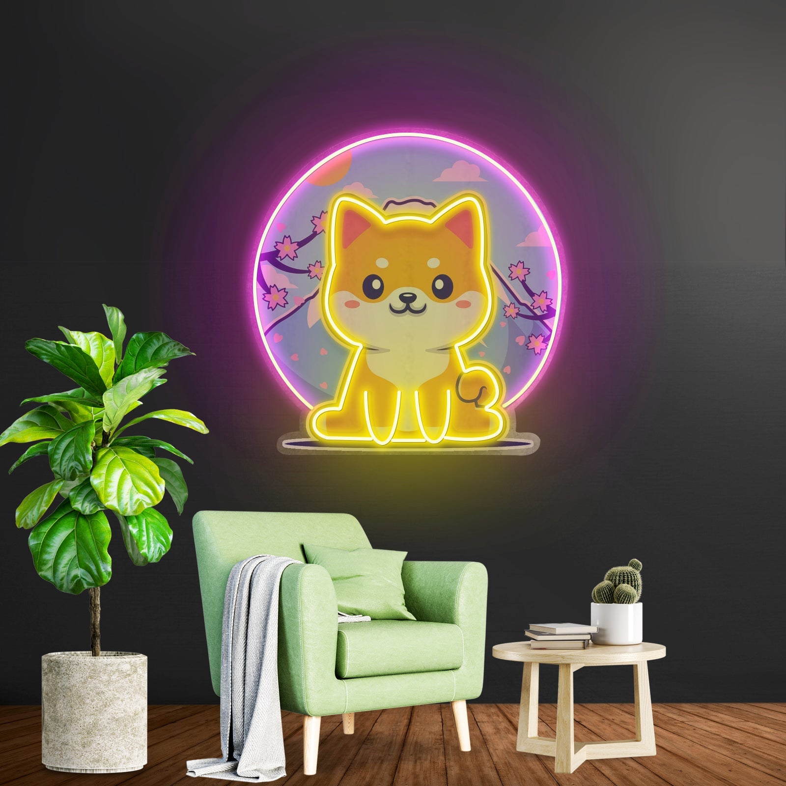 Shiba Mountain Led Neon Sign Light Custom Led Signs - Shineneon
