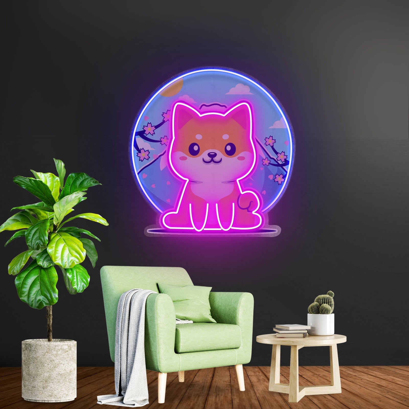 Shiba Mountain Led Neon Sign Light Custom Led Signs - Shineneon