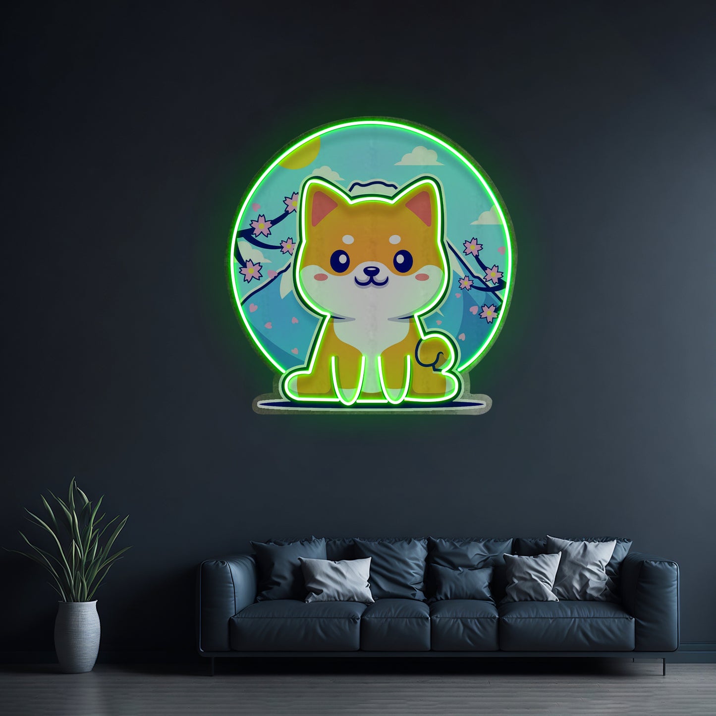 Shiba Mountain Led Neon Sign Light Custom Led Signs