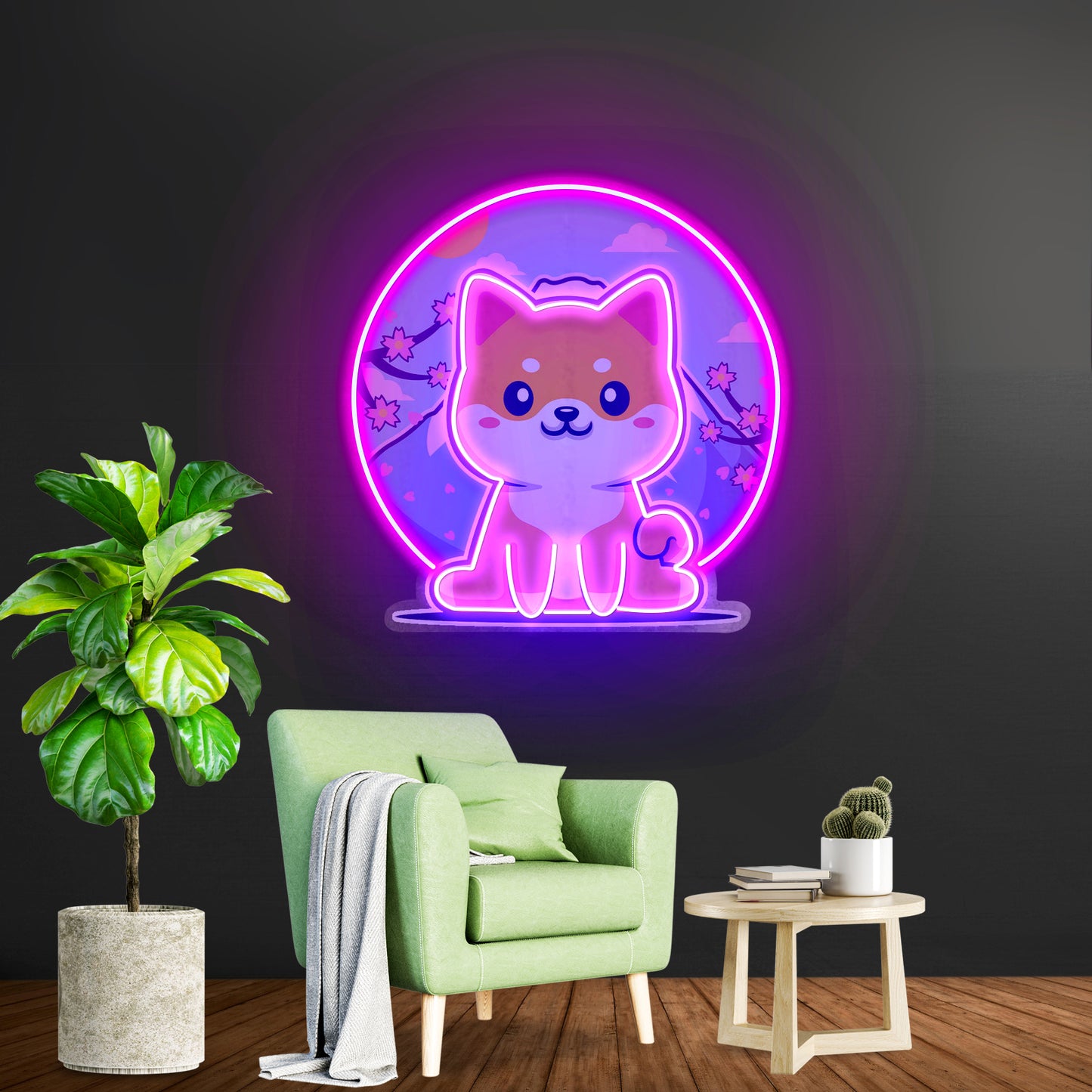 Shiba Mountain Led Neon Sign Light Custom Led Signs