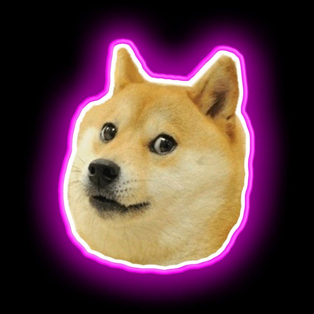 Shibe Doge Face Neon Sign - Shineneon