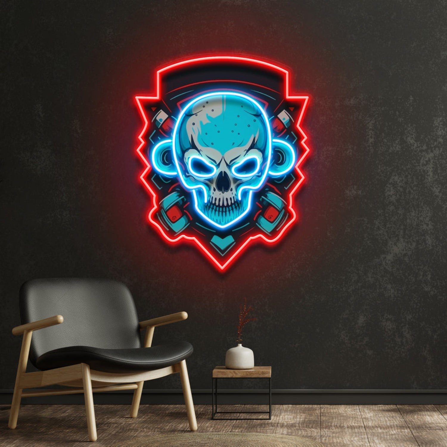 Shield Monkey Skull Acrylic Led Neon Sign | Shineneon