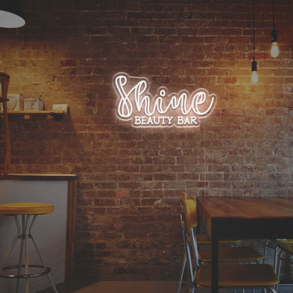 Shine Beauty Bar Led Neon Sign Home Decor Chic Bars And Trendy Office Vibes | Shineneon