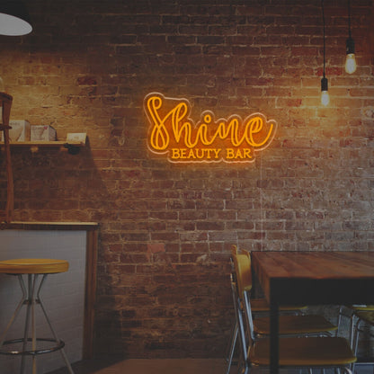 Shine Beauty Bar Led Neon Sign Home Decor Chic Bars And Trendy Office Vibes | Shineneon