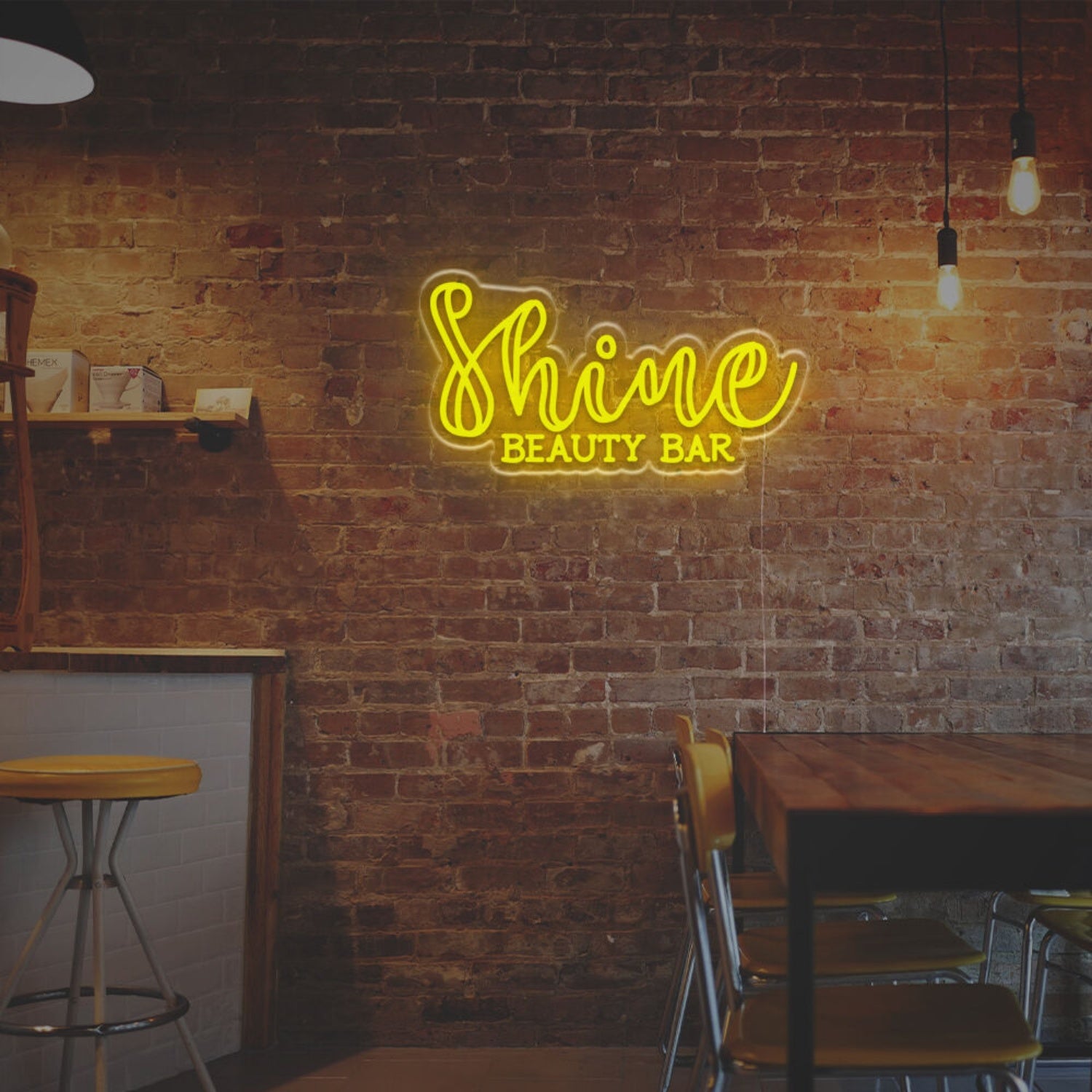 Shine Beauty Bar Led Neon Sign Home Decor Chic Bars And Trendy Office Vibes | Shineneon