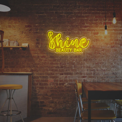 Shine Beauty Bar Led Neon Sign Home Decor Chic Bars And Trendy Office Vibes | Shineneon