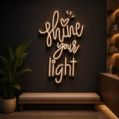 Shine Your Light LED Neon Sign Garage Man Cave Neon Sign high-converting product image