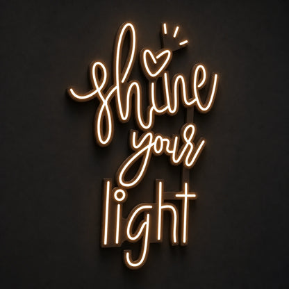 Shine Your Light LED Neon Sign Garage Man Cave Neon Sign main product image