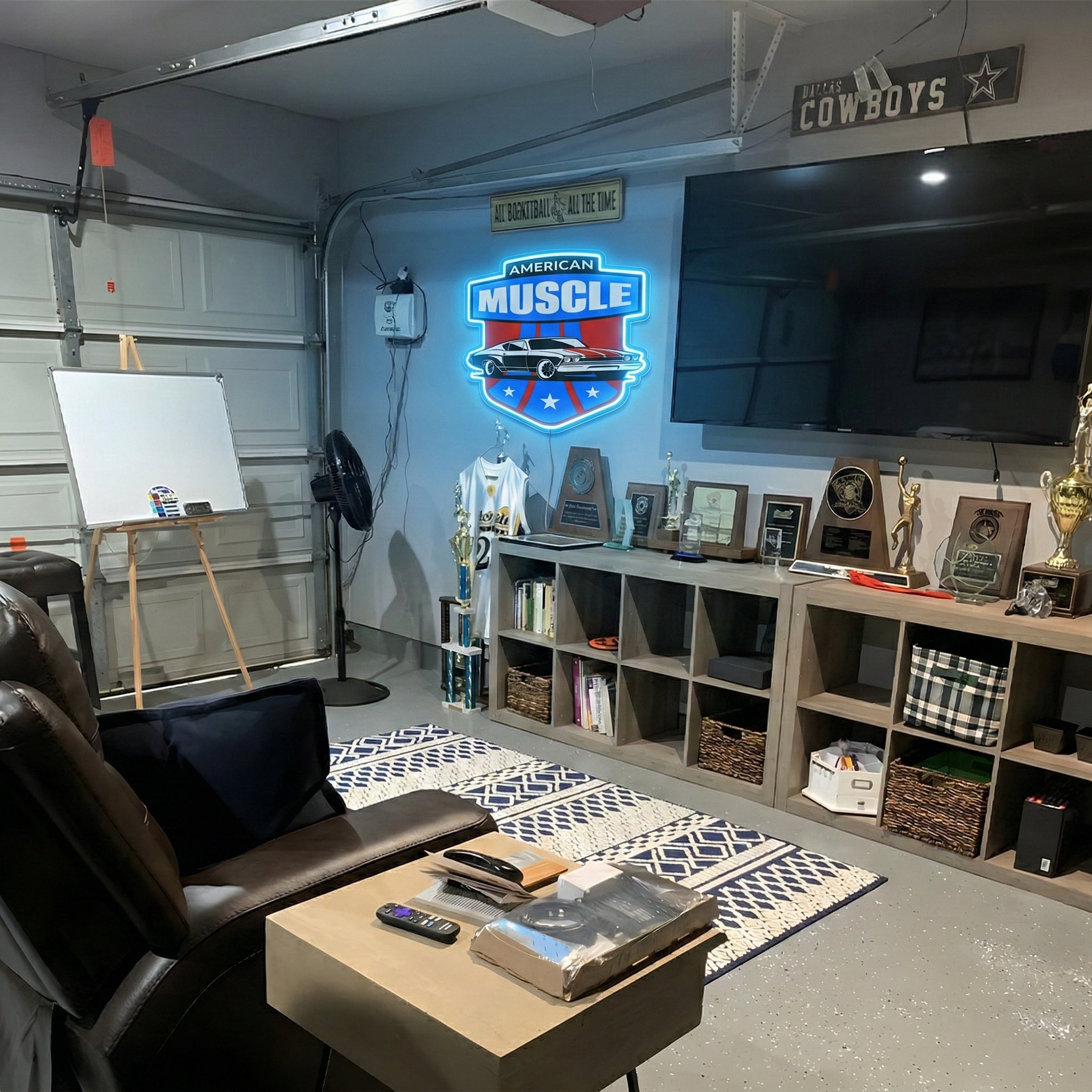 ShineNeon™ American Muscle Car LED Neon Sign Garage Wall Art USB Power - Shineneon