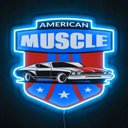 ShineNeon™ American Muscle Car LED Neon Sign Garage Wall Art USB Power - Shineneon