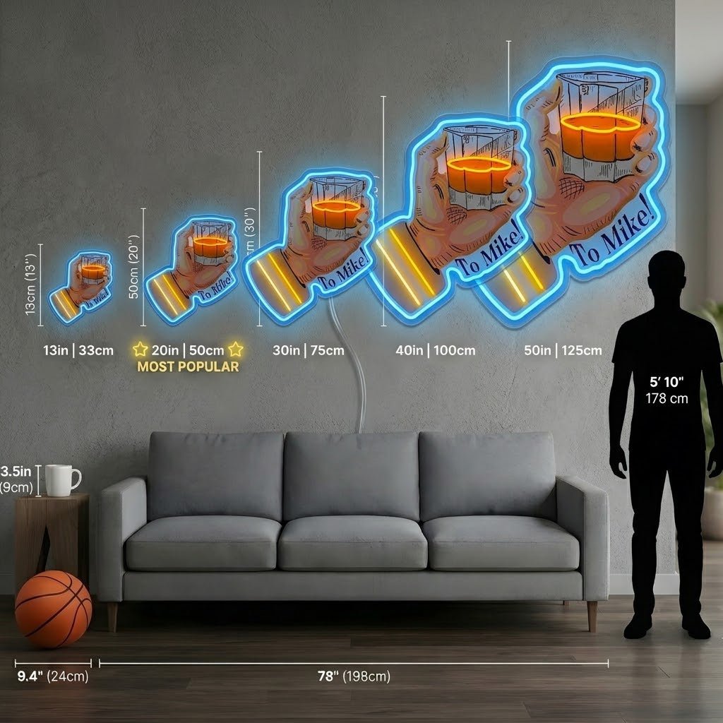 ShineNeon™ Beer Cheers Hand Neon Sign USB Power - Shineneon