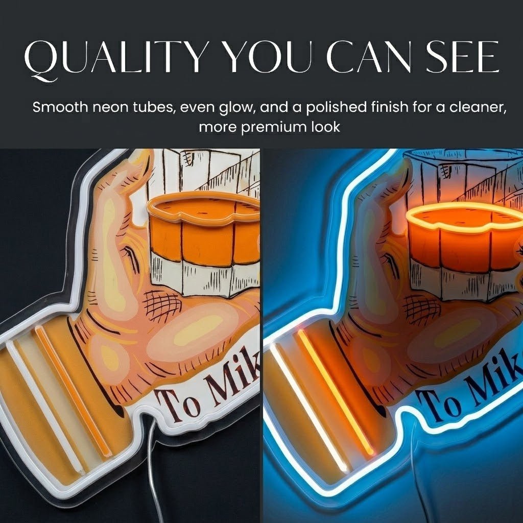 ShineNeon™ Beer Cheers Hand Neon Sign USB Power - Shineneon