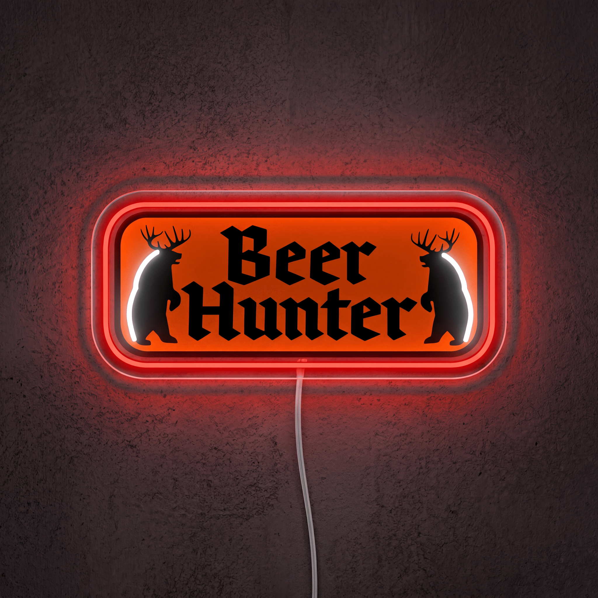 ShineNeon™ Beer Hunter Funny Badge Neon Sign USB Power - Shineneon
