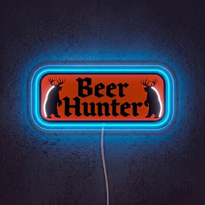 ShineNeon™ Beer Hunter Funny Badge Neon Sign USB Power - Shineneon