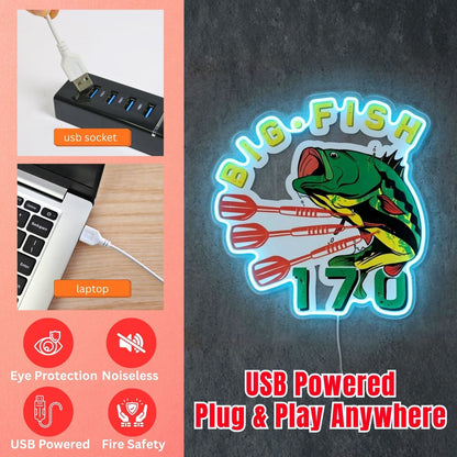 ShineNeon™ Big Fish 170 neon sign USB Power - Shineneon