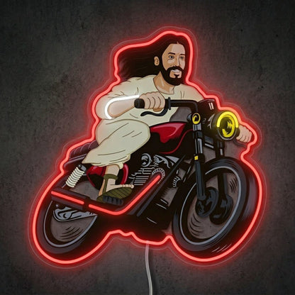 ShineNeon™ Biker Jesus Ride Neon Sign USB Power - Shineneon
