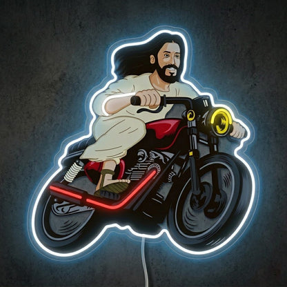 ShineNeon™ Biker Jesus Ride Neon Sign USB Power - Shineneon