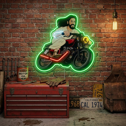 ShineNeon™ Biker Jesus Ride Neon Sign USB Power - Shineneon