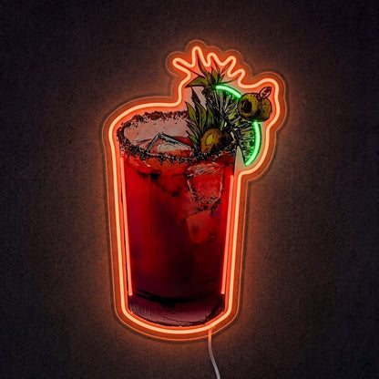 ShineNeon™ Bloody Mary Cocktail Neon Sign USB Power - Shineneon
