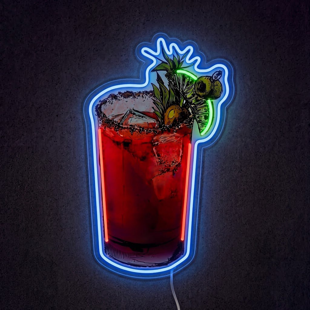 ShineNeon™ Bloody Mary Cocktail Neon Sign USB Power - Shineneon