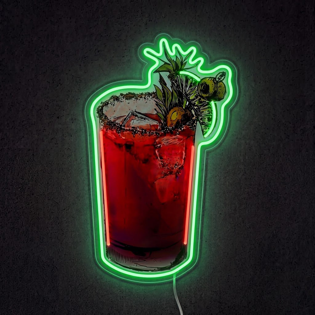 ShineNeon™ Bloody Mary Cocktail Neon Sign USB Power - Shineneon