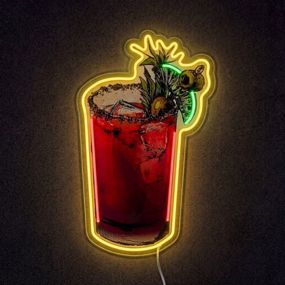 ShineNeon™ Bloody Mary Cocktail Neon Sign USB Power - Shineneon