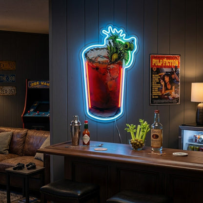 ShineNeon™ Bloody Mary Cocktail Neon Sign USB Power - Shineneon