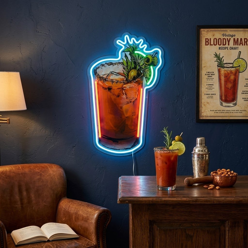ShineNeon™ Bloody Mary Cocktail Neon Sign USB Power - Shineneon