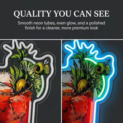 ShineNeon™ Bloody Mary Cocktail Neon Sign USB Power - Shineneon