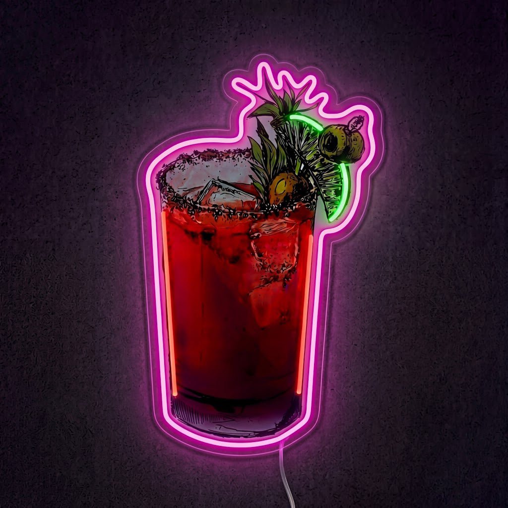 ShineNeon™ Bloody Mary Cocktail Neon Sign USB Power - Shineneon