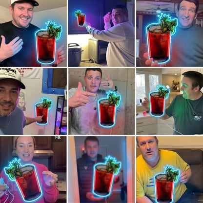 ShineNeon™ Bloody Mary Cocktail Neon Sign USB Power - Shineneon