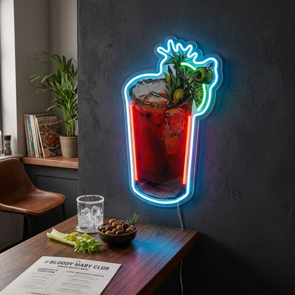 ShineNeon™ Bloody Mary Cocktail Neon Sign USB Power - Shineneon