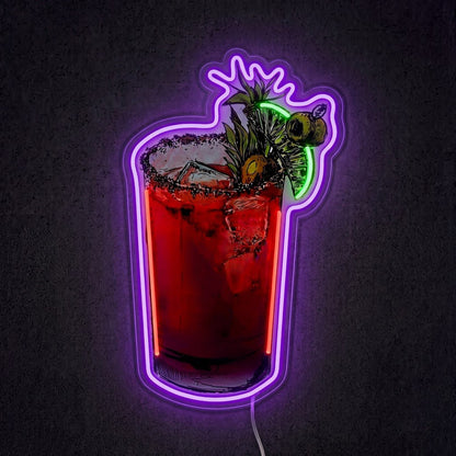 ShineNeon™ Bloody Mary Cocktail Neon Sign USB Power - Shineneon