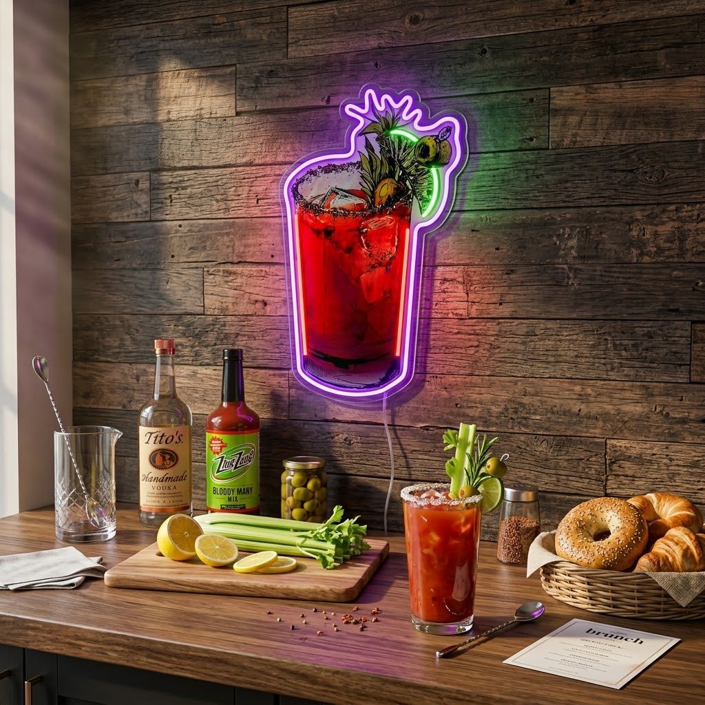 ShineNeon™ Bloody Mary Cocktail Neon Sign USB Power - Shineneon
