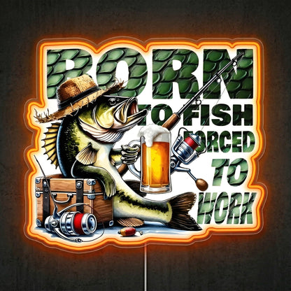 ShineNeon™ Born To Fish neon sign USB Power - Shineneon