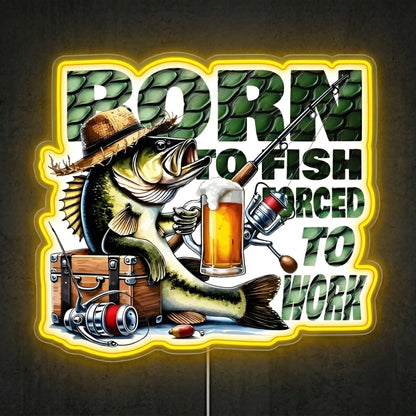 ShineNeon™ Born To Fish neon sign USB Power - Shineneon