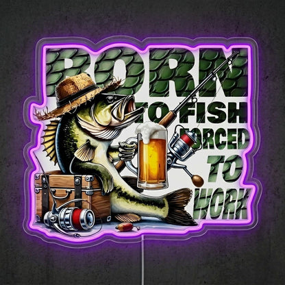 ShineNeon™ Born To Fish neon sign USB Power - Shineneon
