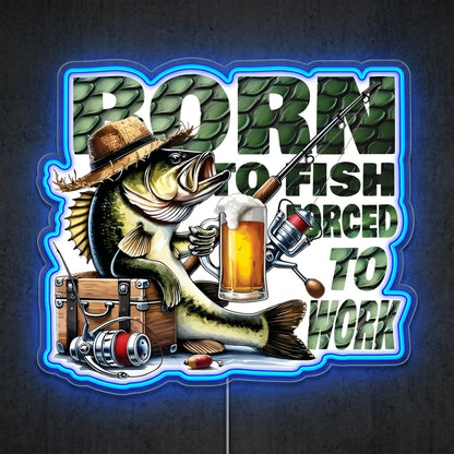 ShineNeon™ Born To Fish neon sign USB Power - Shineneon