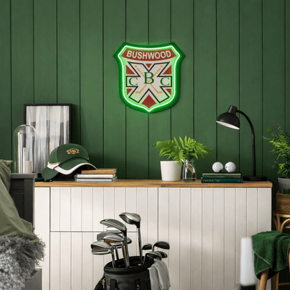 ShineNeon™ Bushwood Country Club LED Neon Sign - Retro Golf Decor for Man Cave - Shineneon