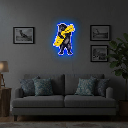 ShineNeon™ California Bear LED Neon Sign USB Powered Wall Decor for Bedroom Office Game Room - Shineneon