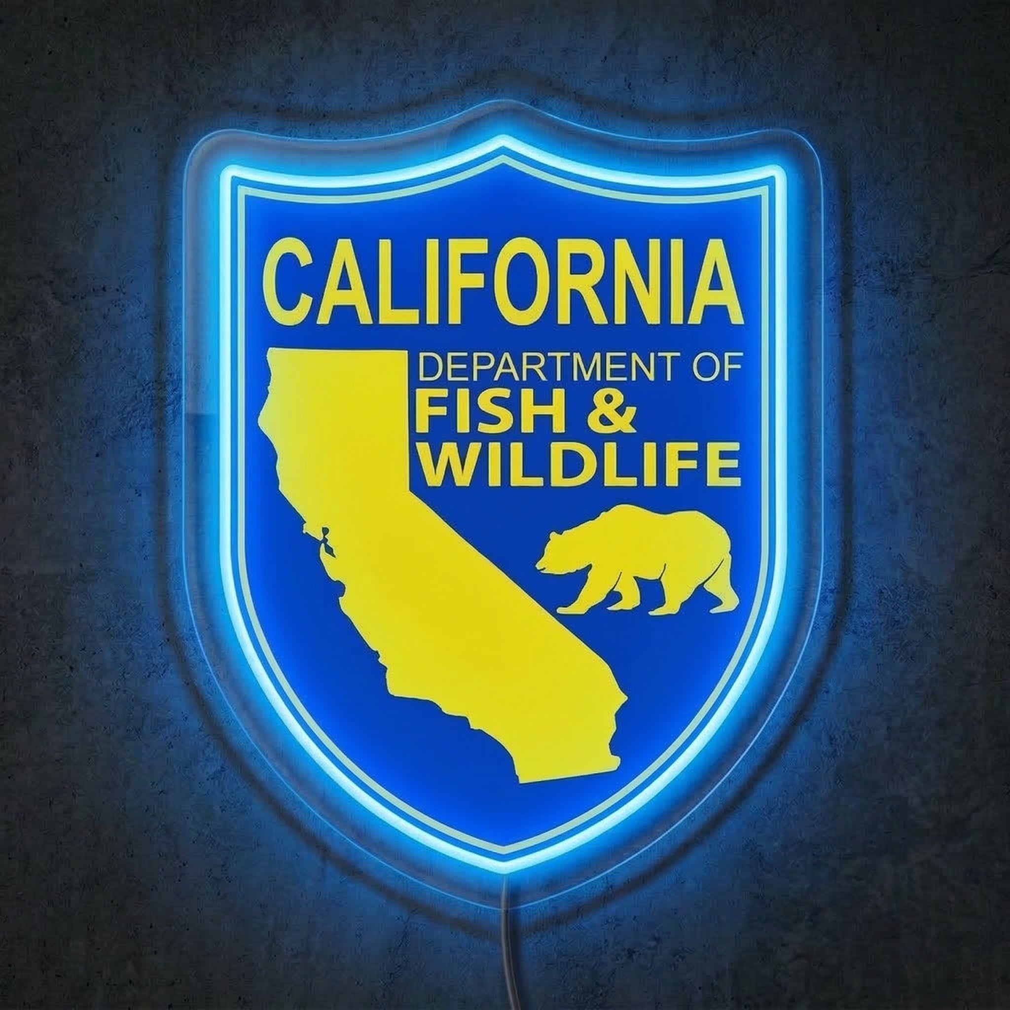 ShineNeon™ California Fish & Wildlife Neon Sign Golden State Grizzly Decor USB Power Neon Sign - Shineneon