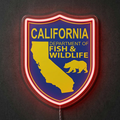 ShineNeon™ California Fish & Wildlife Neon Sign Golden State Grizzly Decor USB Power Neon Sign - Shineneon