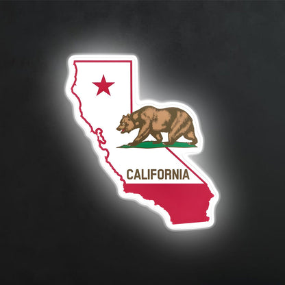 ShineNeon™ California Map LED Neon Sign - USB Power Wall Art for Modern Home Office Living Room - Shineneon